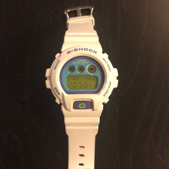 white and purple g shock